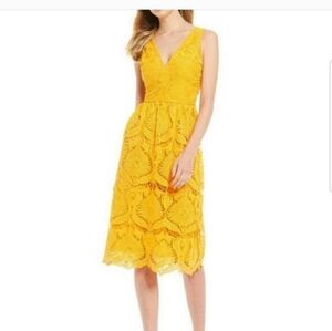 Gianni Bini Yellow Lace Dress